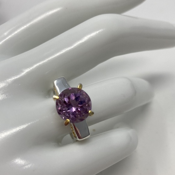 Gorgeous Art Deco Unique Genuine Amethyst Ring - Picture 6 of 9